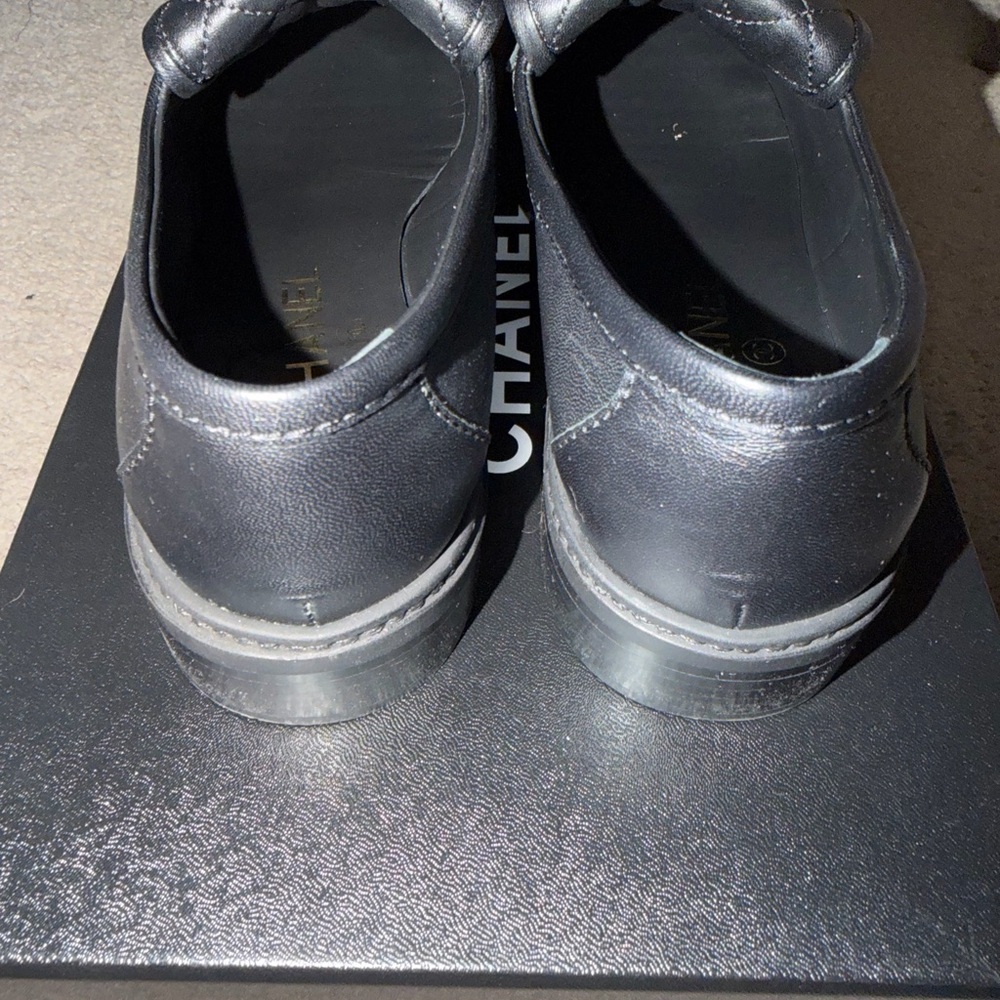 Chanel Black Lamb skin CC turnlock loafer - Picture 7 of 10
